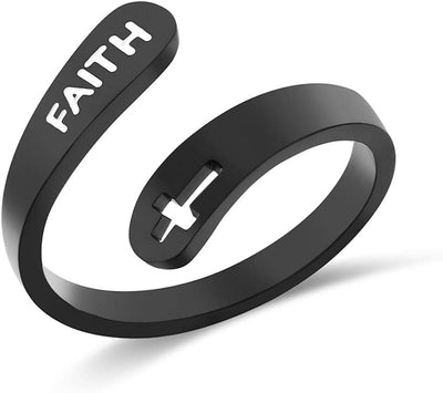 Faith d Adjustable 925 Sterling Silver Rings for Women