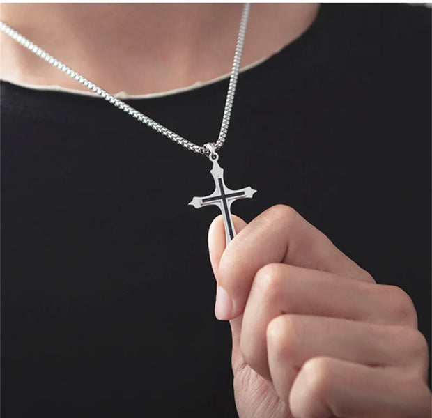 Herinos Cross Pendant Necklace Chain